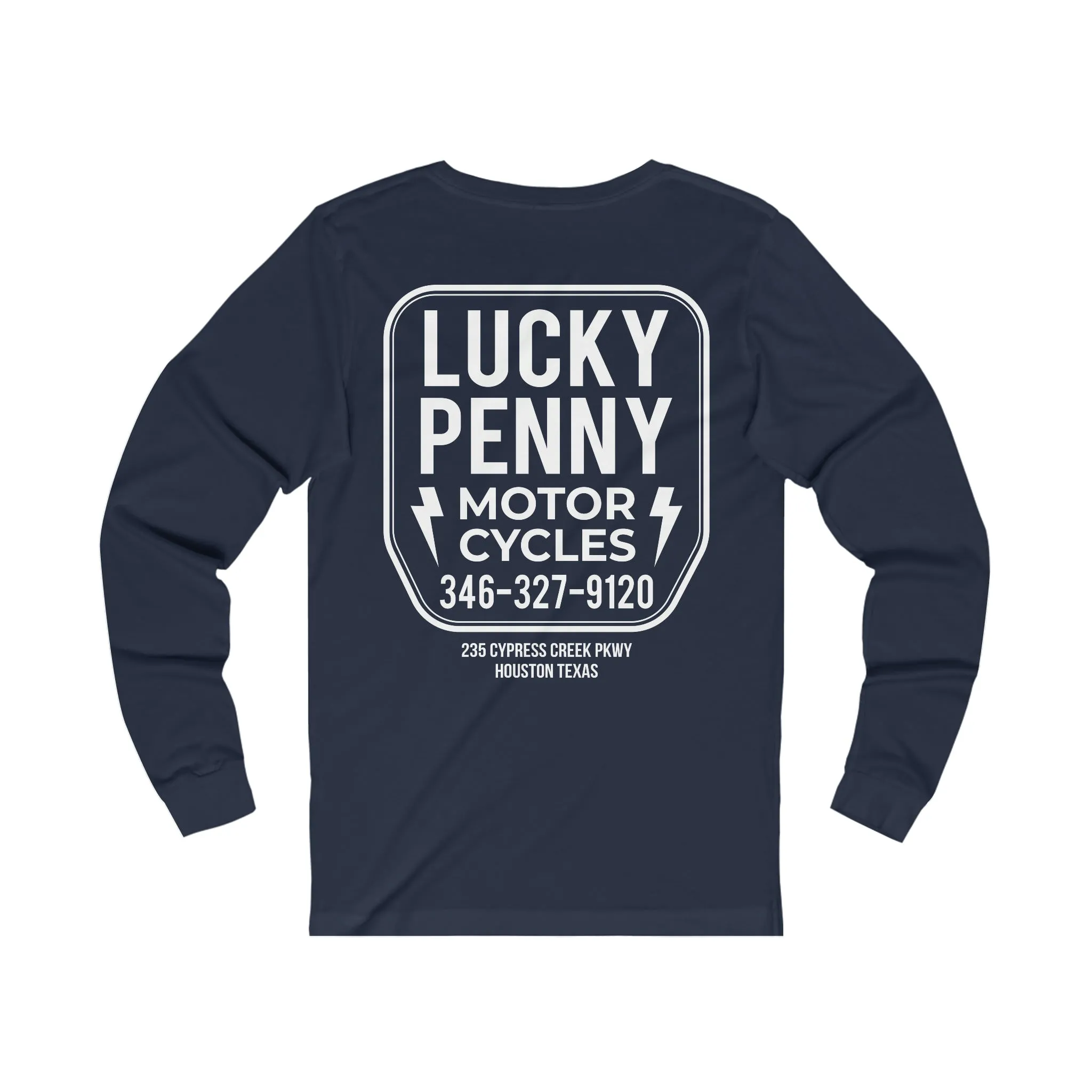 Lucky Penny Cycles Houston Shield Long Sleeve Tee