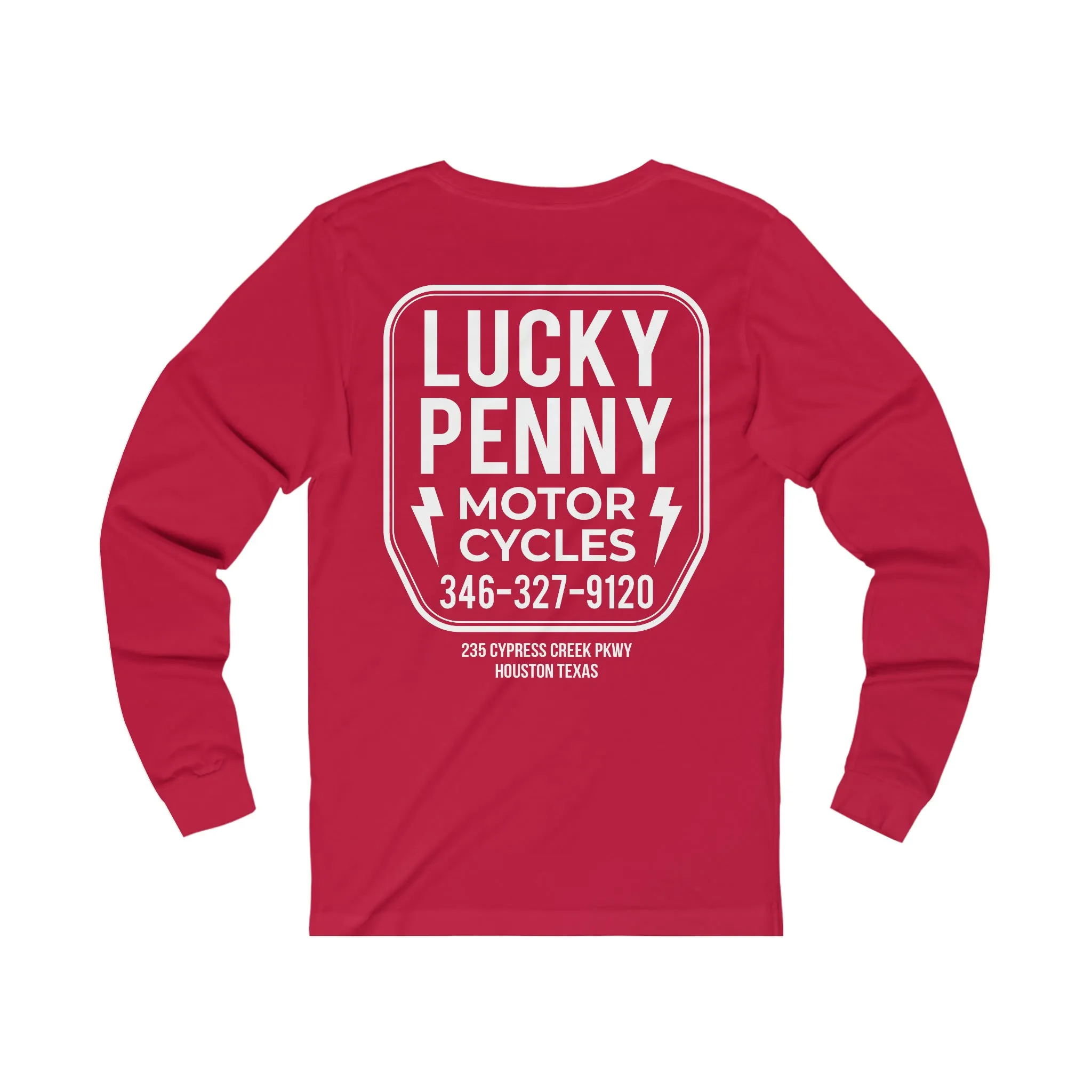 Lucky Penny Cycles Houston Shield Long Sleeve Tee