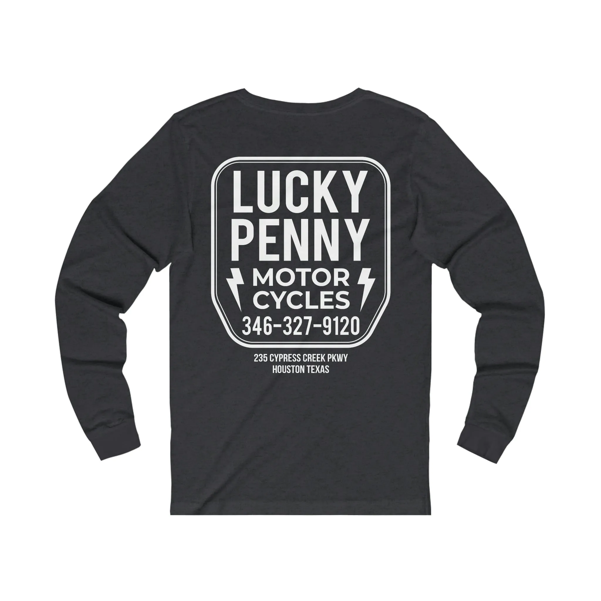 Lucky Penny Cycles Houston Shield Long Sleeve Tee