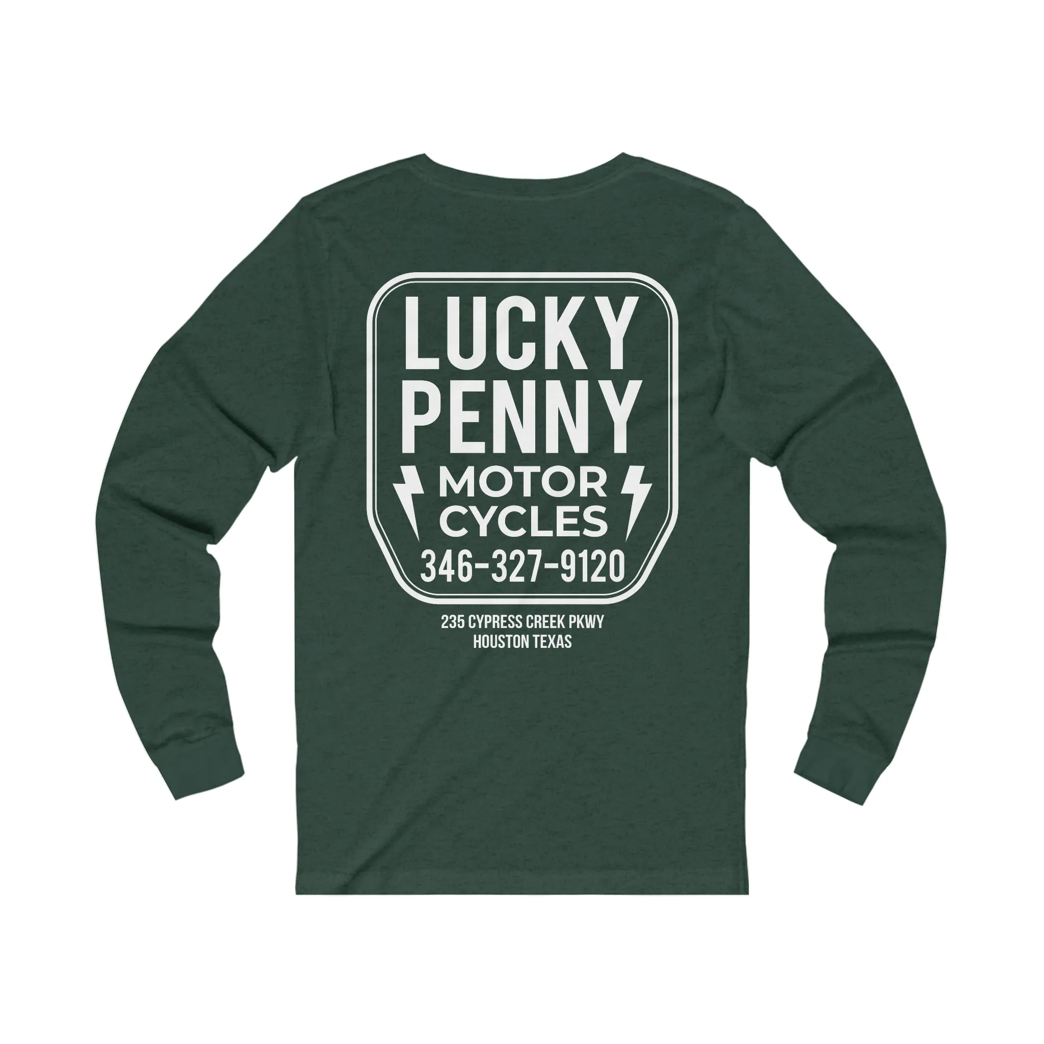 Lucky Penny Cycles Houston Shield Long Sleeve Tee
