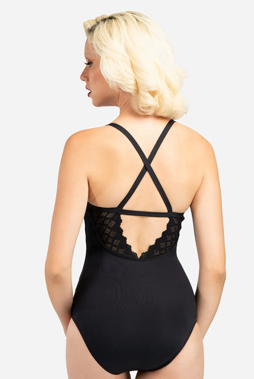 Lulli NAVY Darlina Camisole Leotard