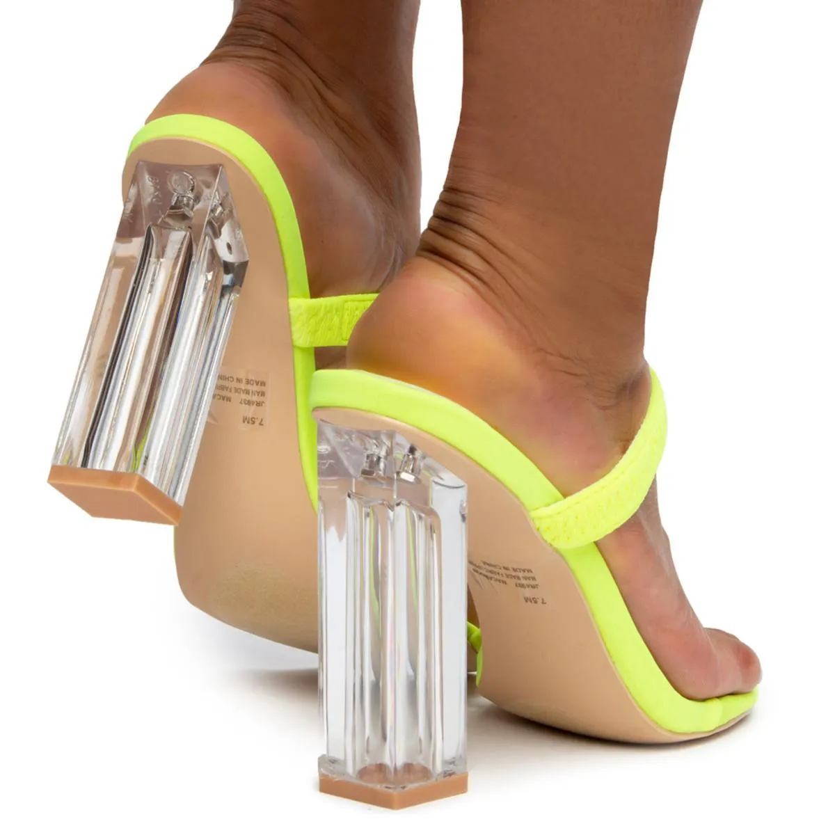 Macaroon Clear Heels