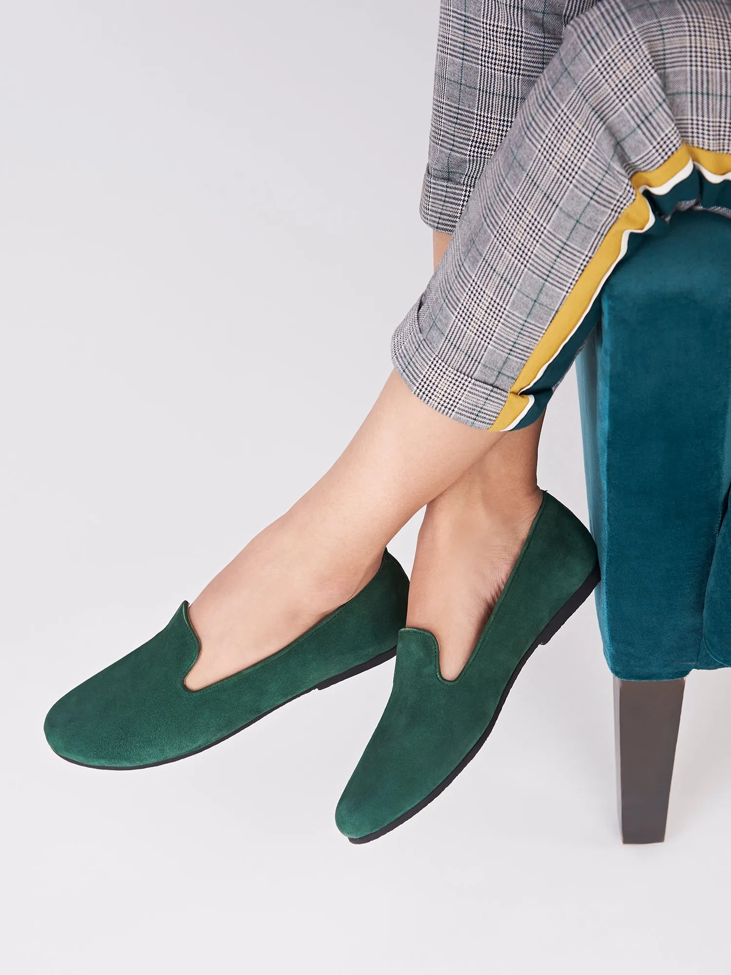 Madison Green Loafers For Women