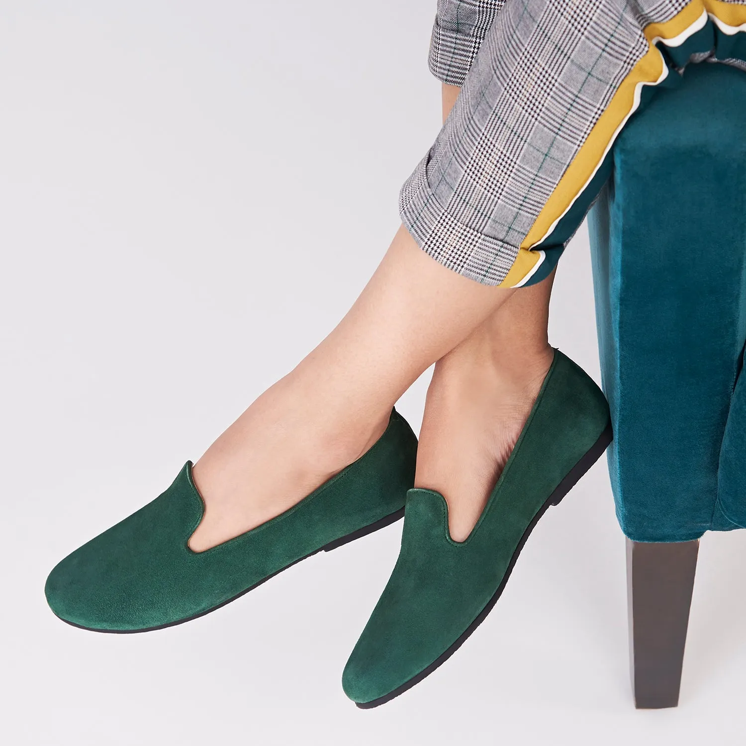 Madison Green Loafers For Women