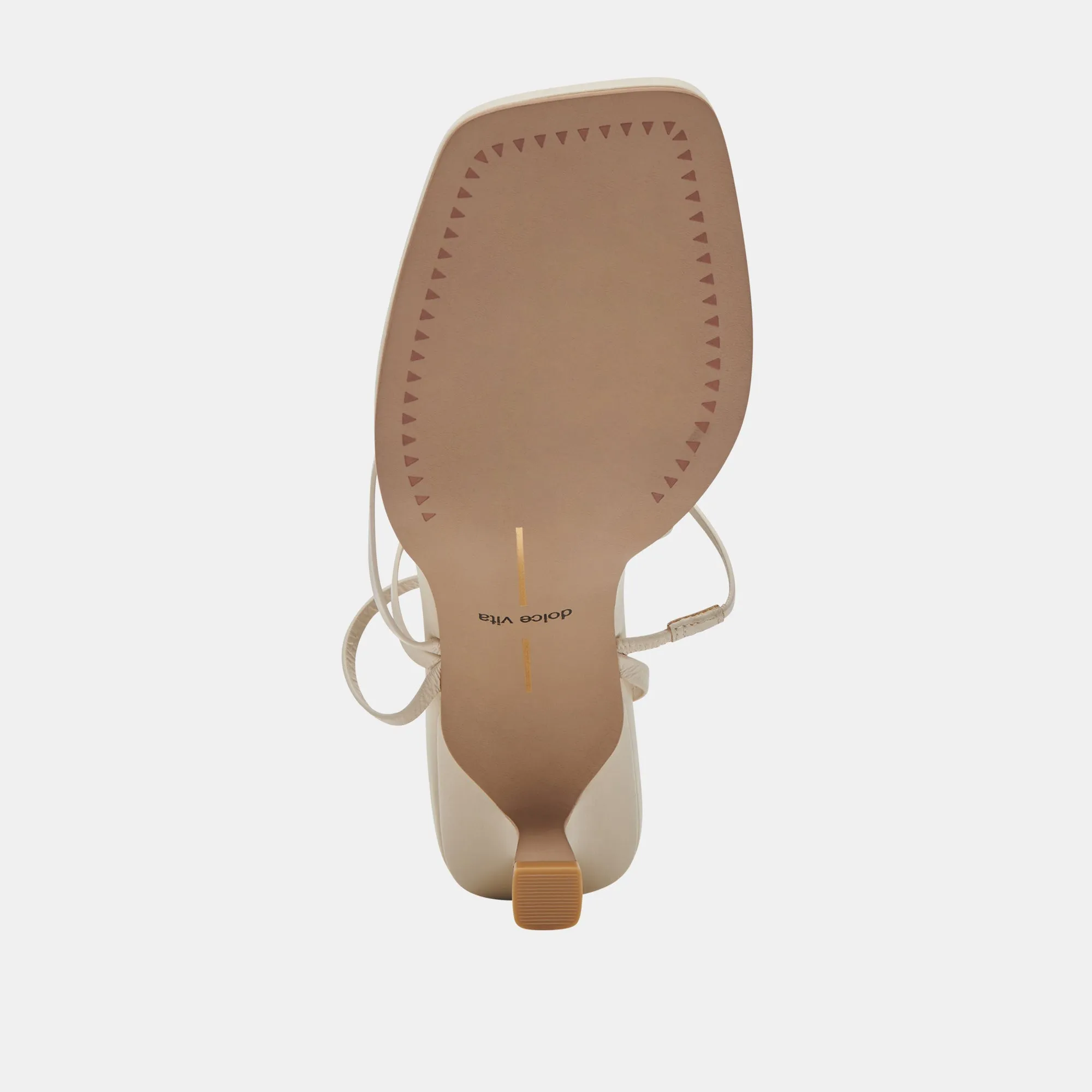 MALABO HEELS IVORY LEATHER - re:vita