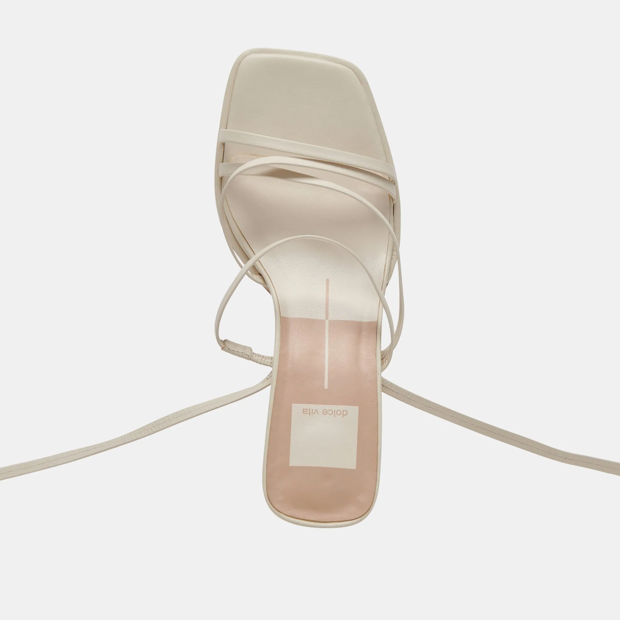 MALABO HEELS IVORY LEATHER - re:vita