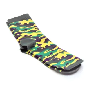 Mardi Gras Camo Socks Women