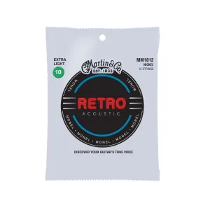 MARTIN MM1012 RETRO® ACOUSTIC GUITAR STRINGS EXTRA LIGHT 12-STRING