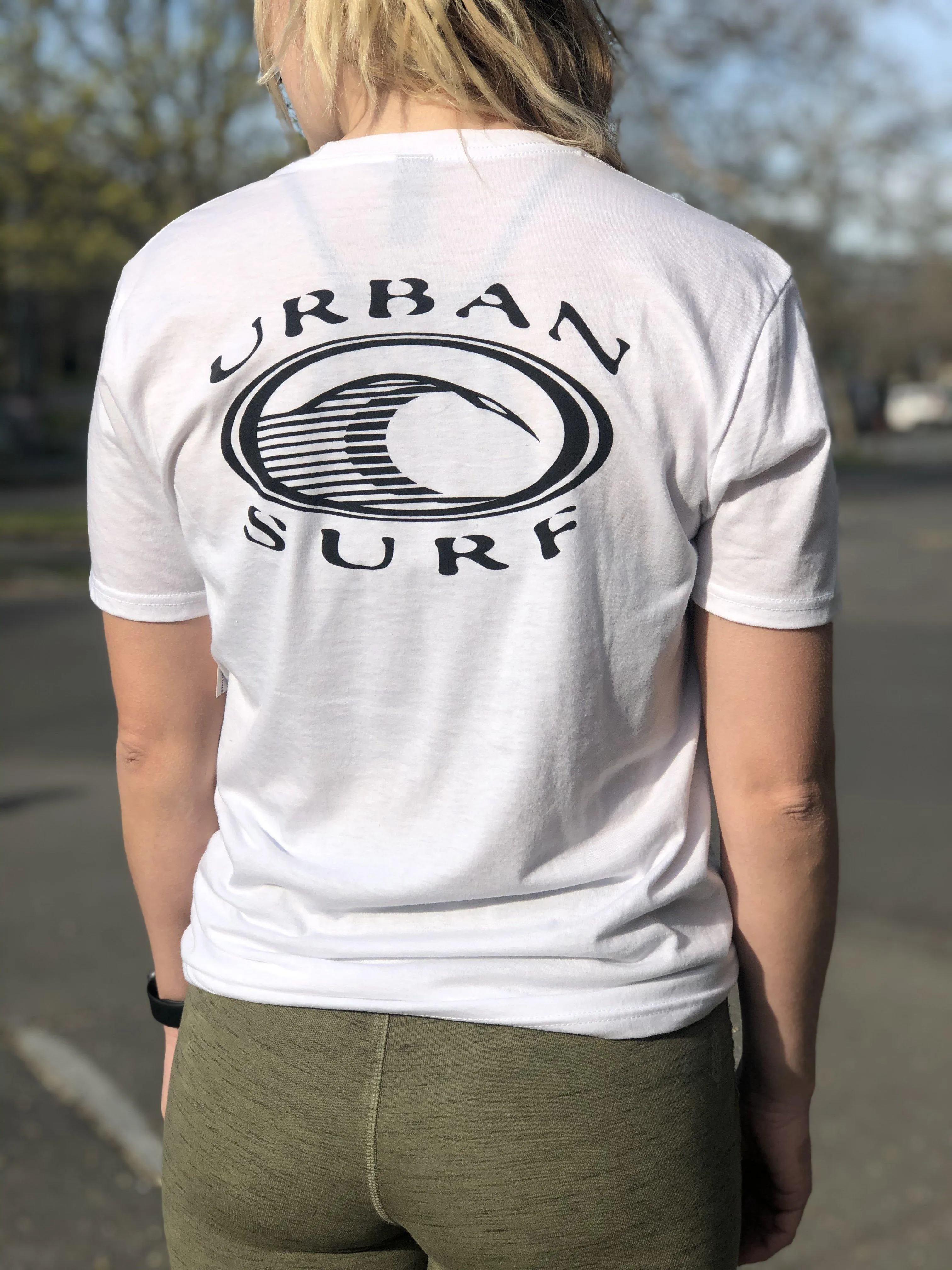 Men & Women'S Retro Logo Tee - White