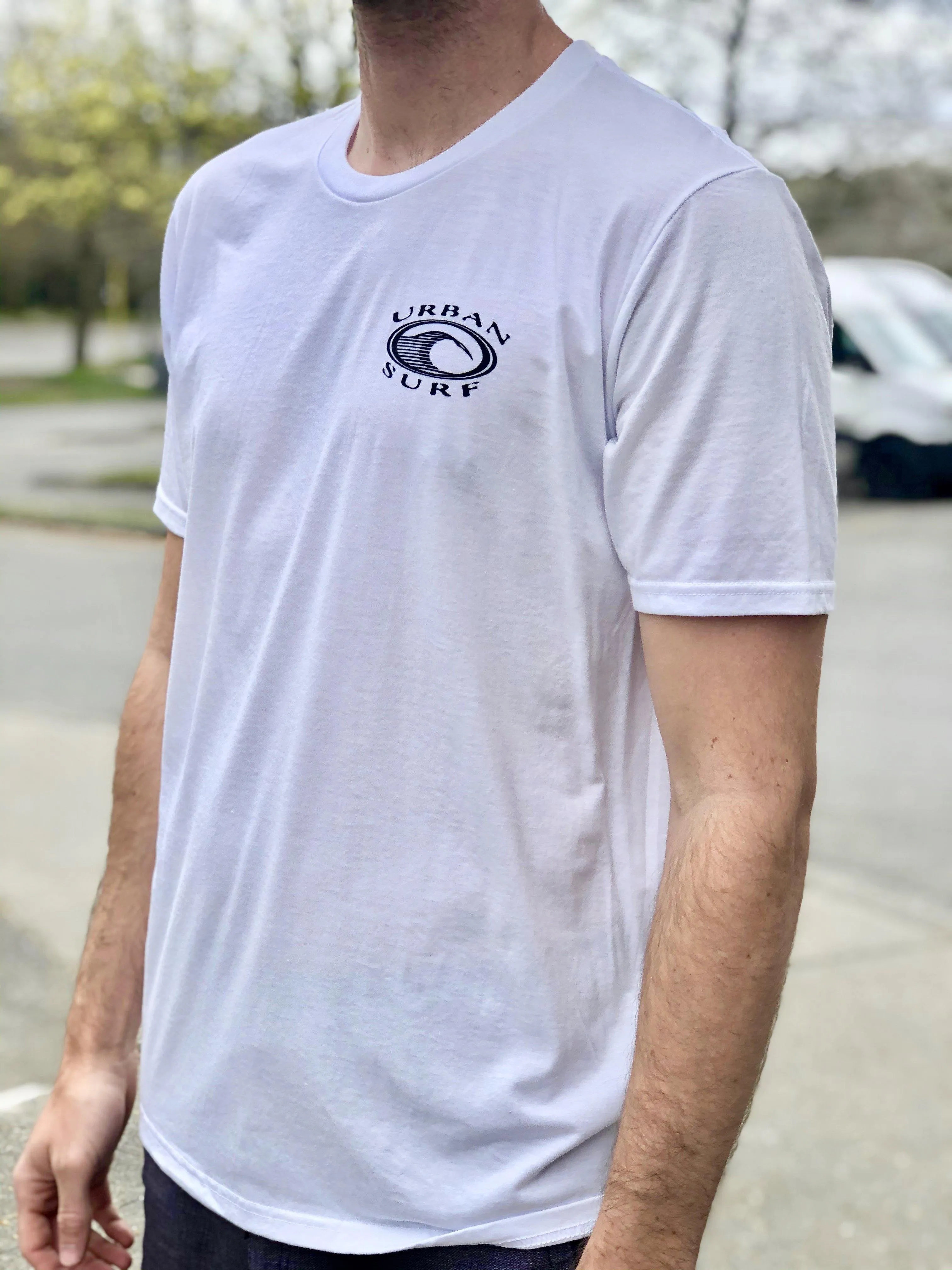 Men & Women'S Retro Logo Tee - White