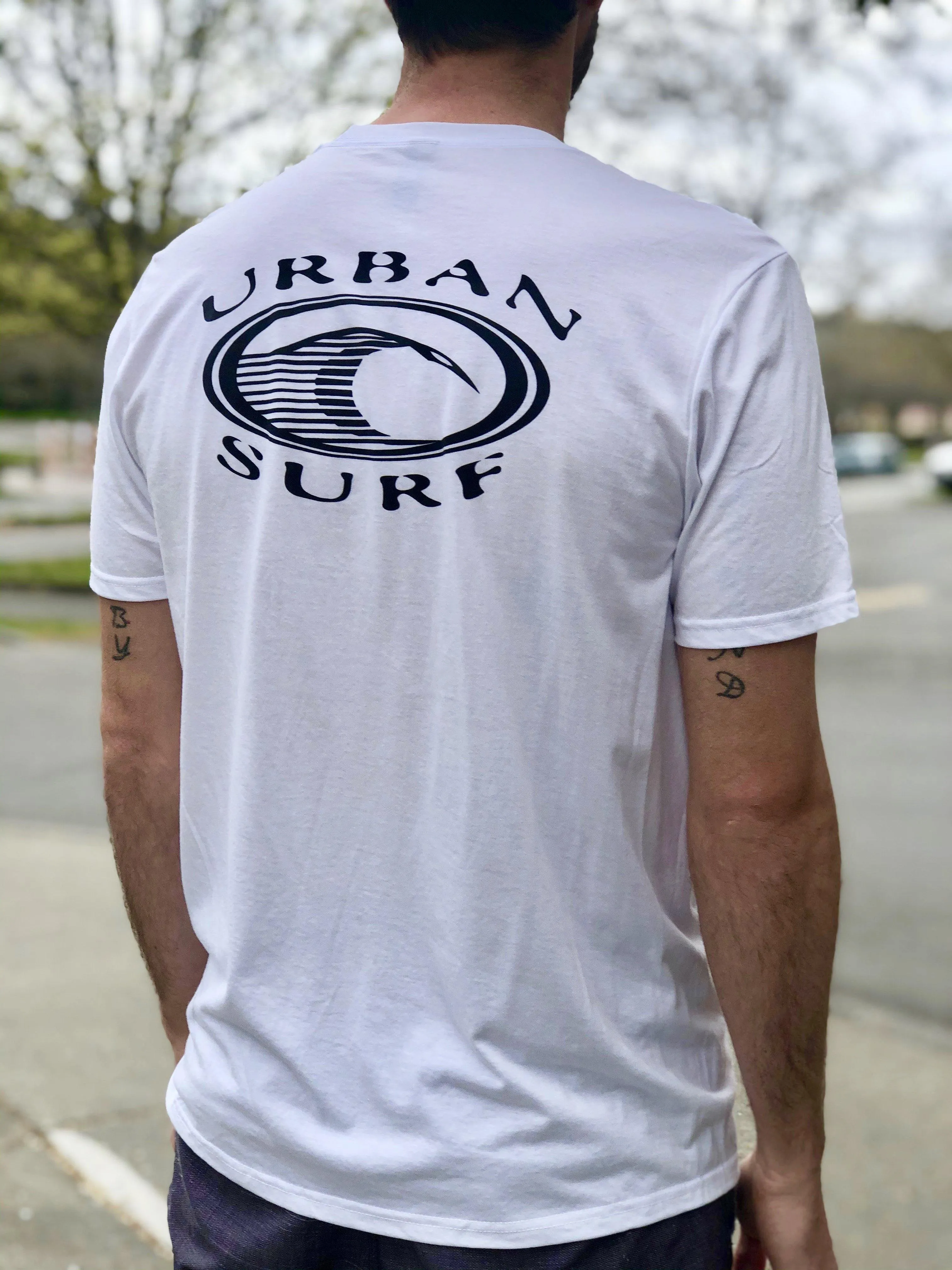 Men & Women'S Retro Logo Tee - White