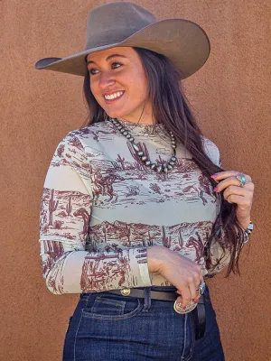 Mesh Sage Green Top