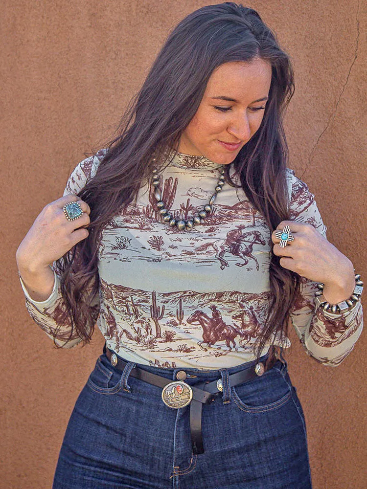 Mesh Sage Green Top
