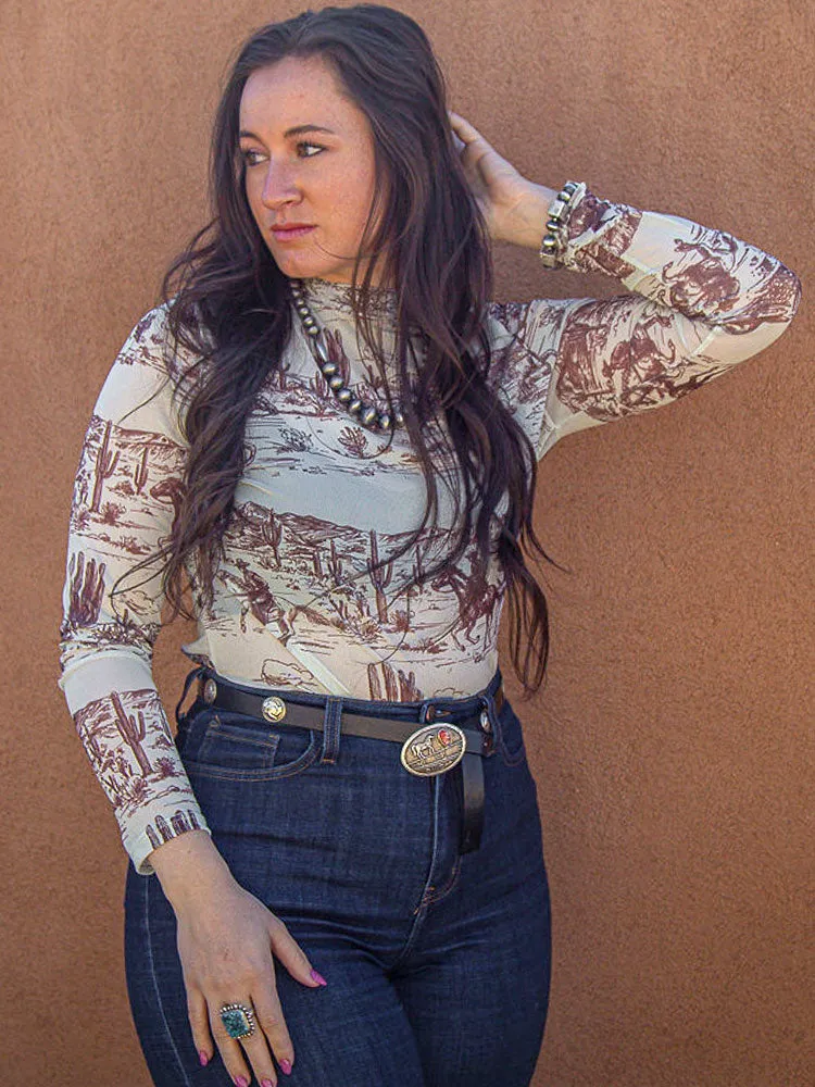 Mesh Sage Green Top