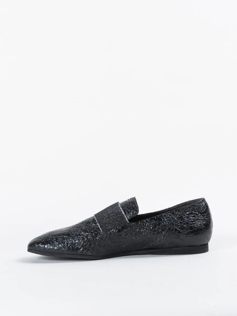 metallic loafer