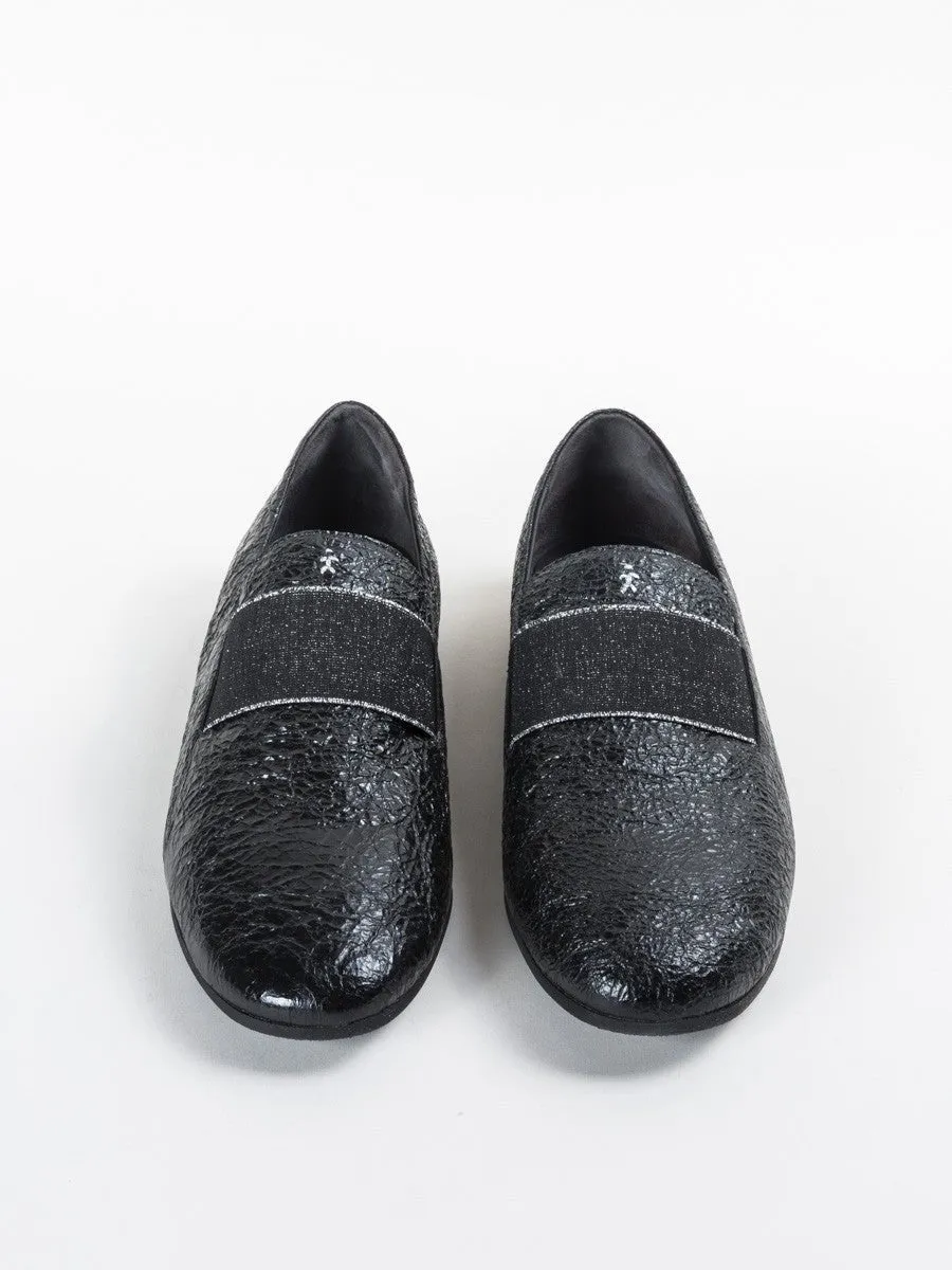 metallic loafer