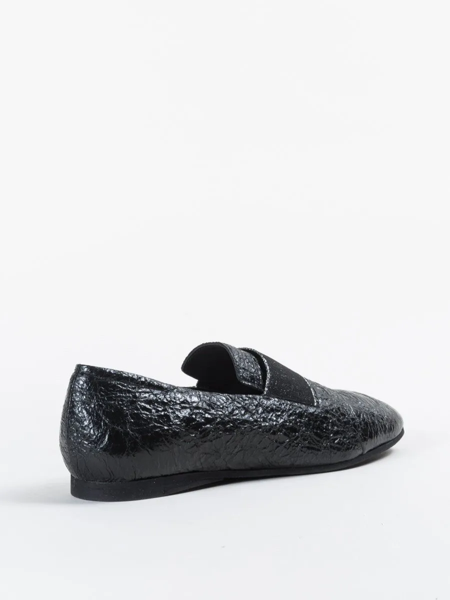 metallic loafer