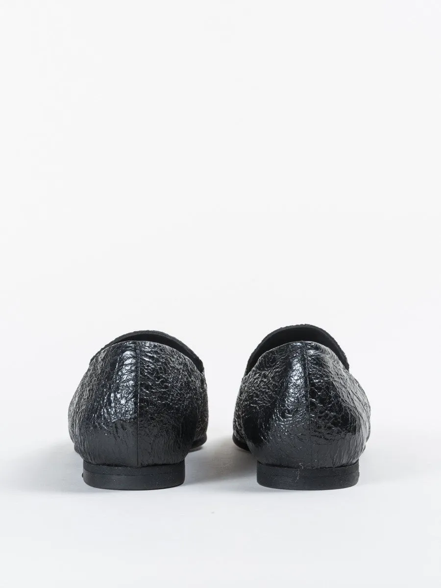 metallic loafer