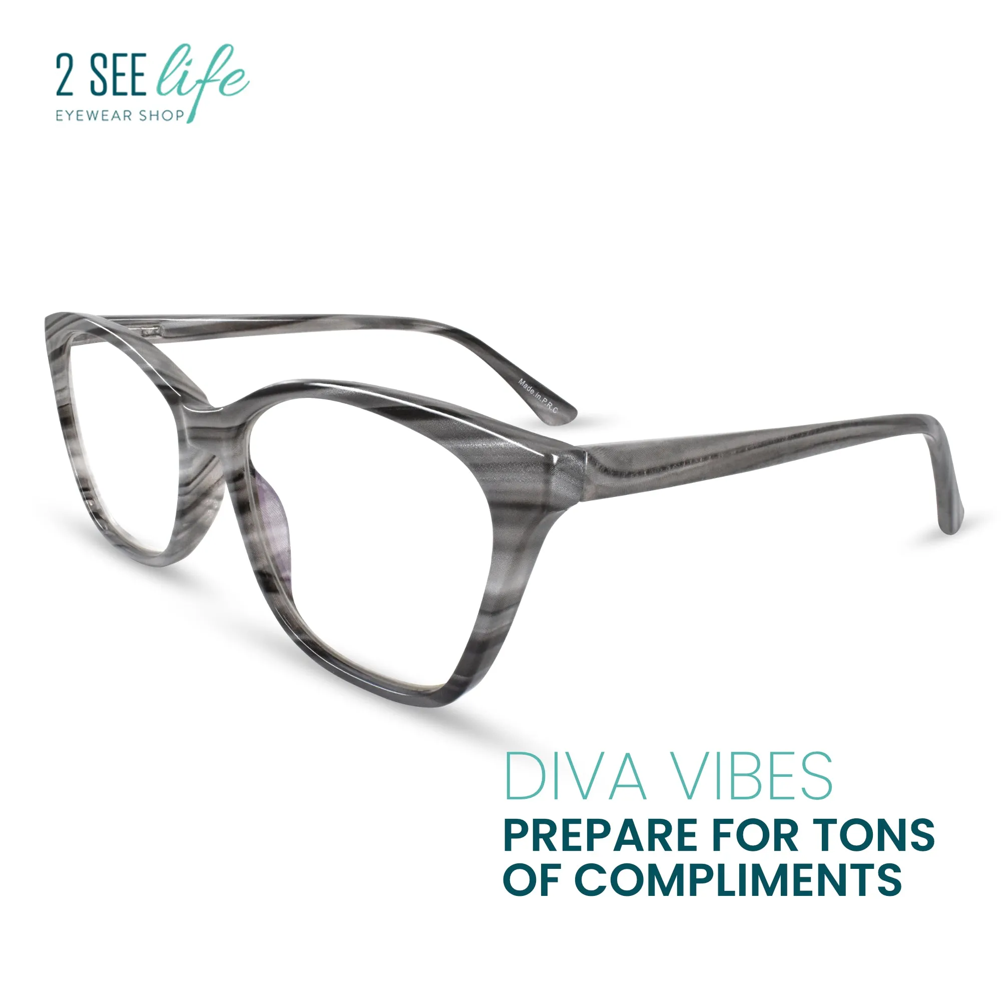 Modern Cat Eye Reading Glasses for Women | R-882