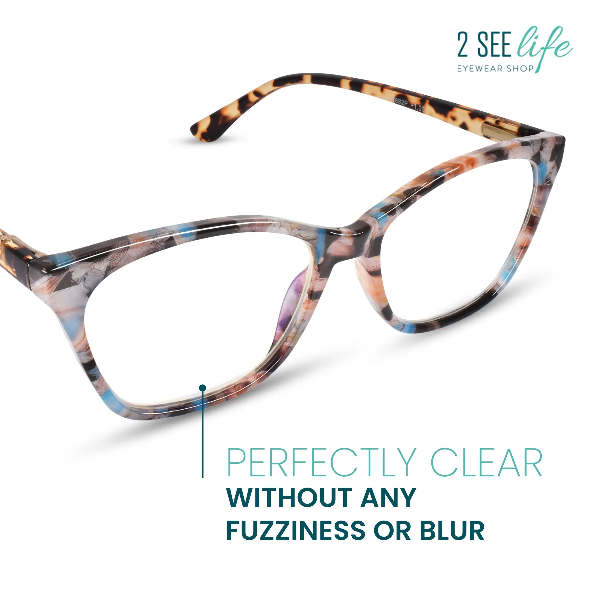 Modern Cat Eye Reading Glasses for Women | R-882