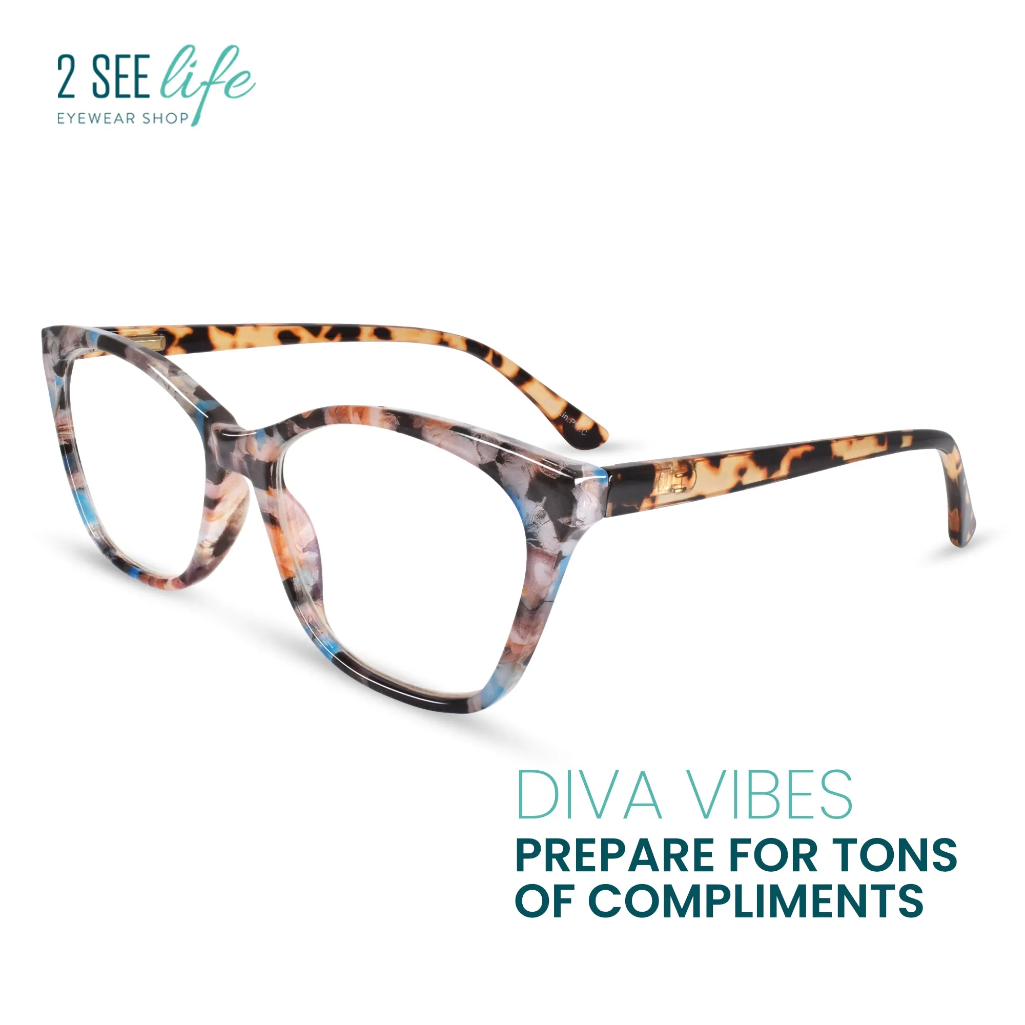 Modern Cat Eye Reading Glasses for Women | R-882