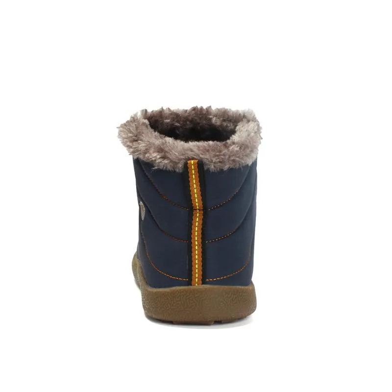 Mostelo®-Men's Winter Warm Push Ankle High Wedge Waterproof Rubber Hiking Snow Boots