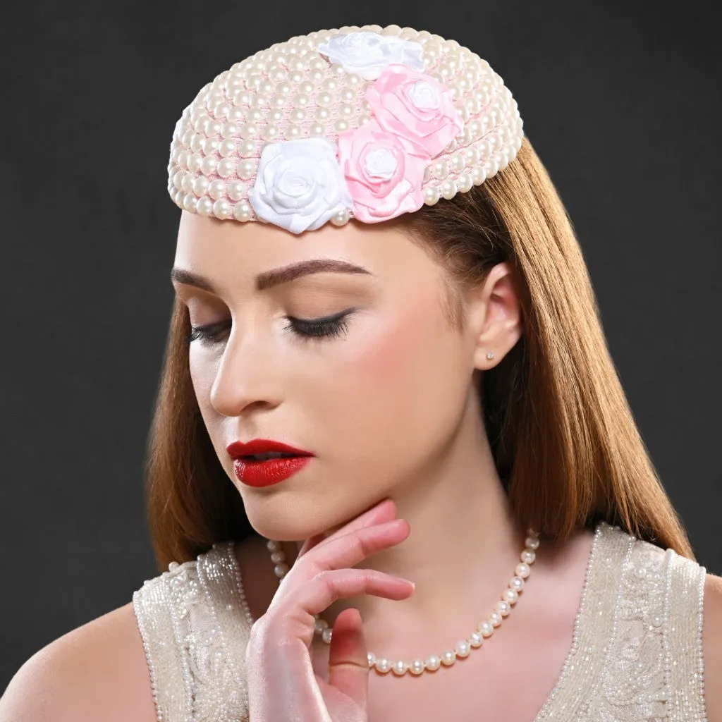 NA19652-Cream Wedding Fascinator