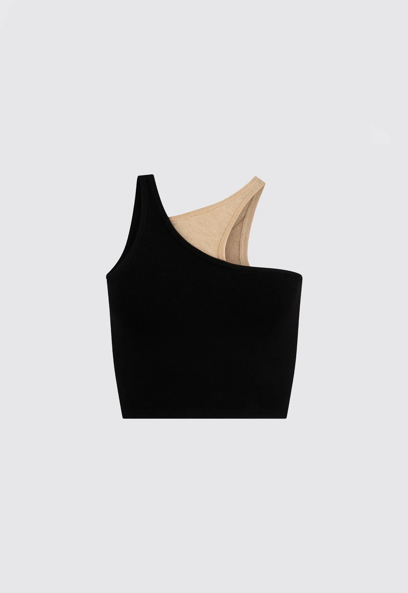 NAGNATA Retro Tank - Black/ Sandstone