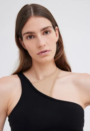 NAGNATA Retro Tank - Black/ Sandstone