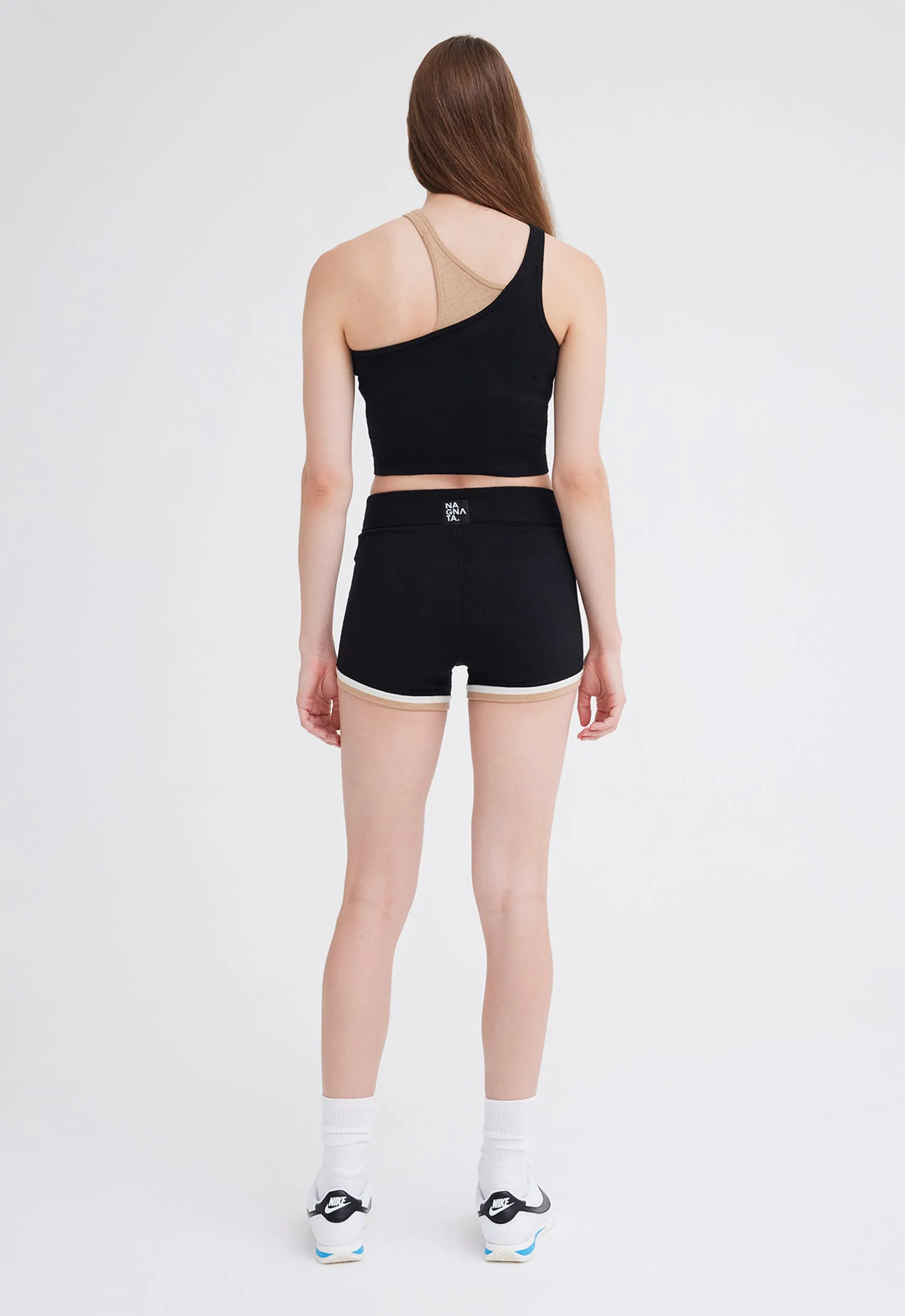 NAGNATA Retro Tank - Black/ Sandstone