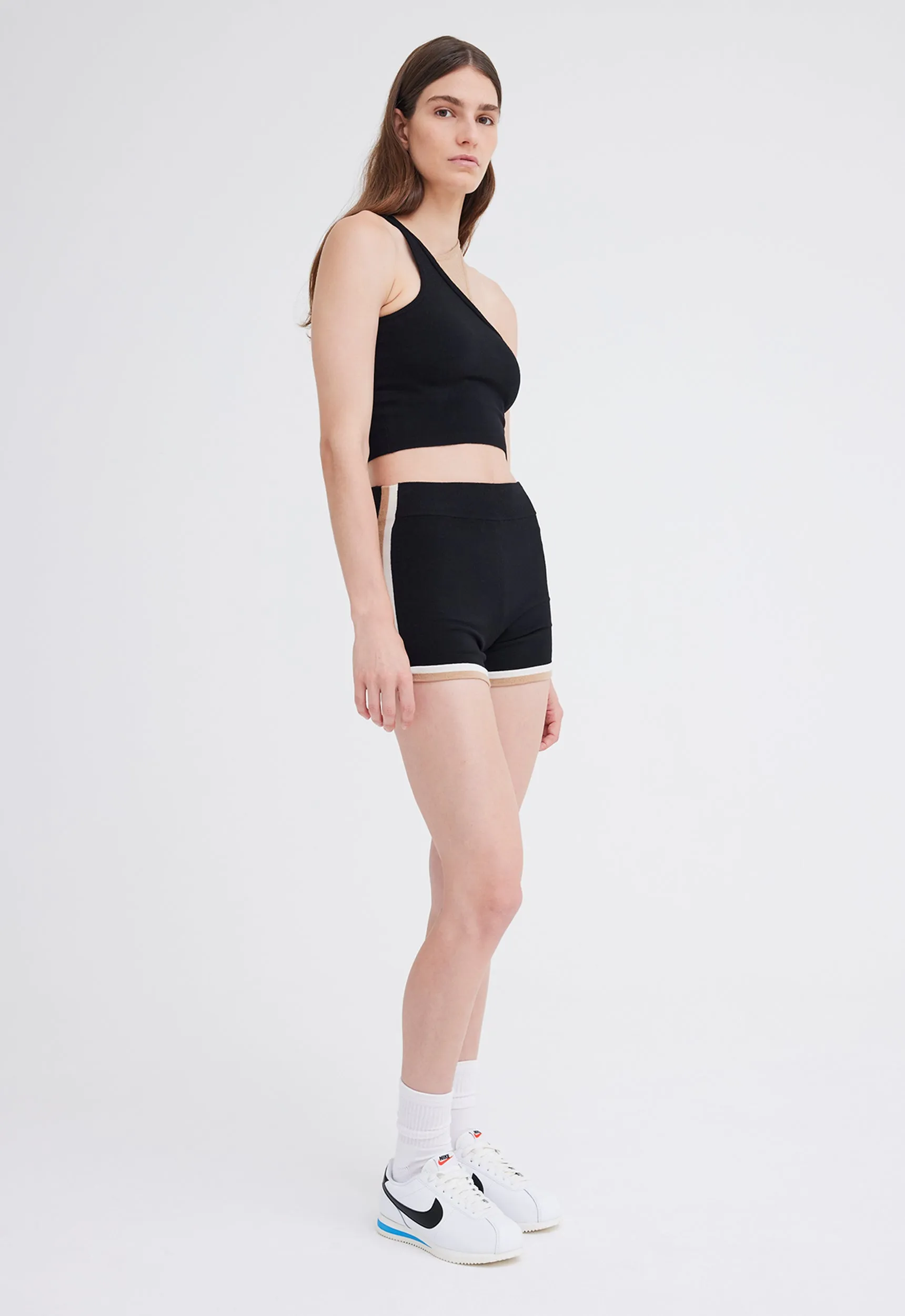 NAGNATA Retro Tank - Black/ Sandstone