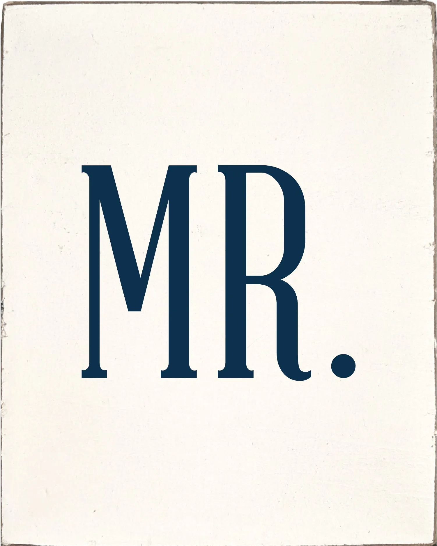 Navy Symbols Decorative Wooden Block
