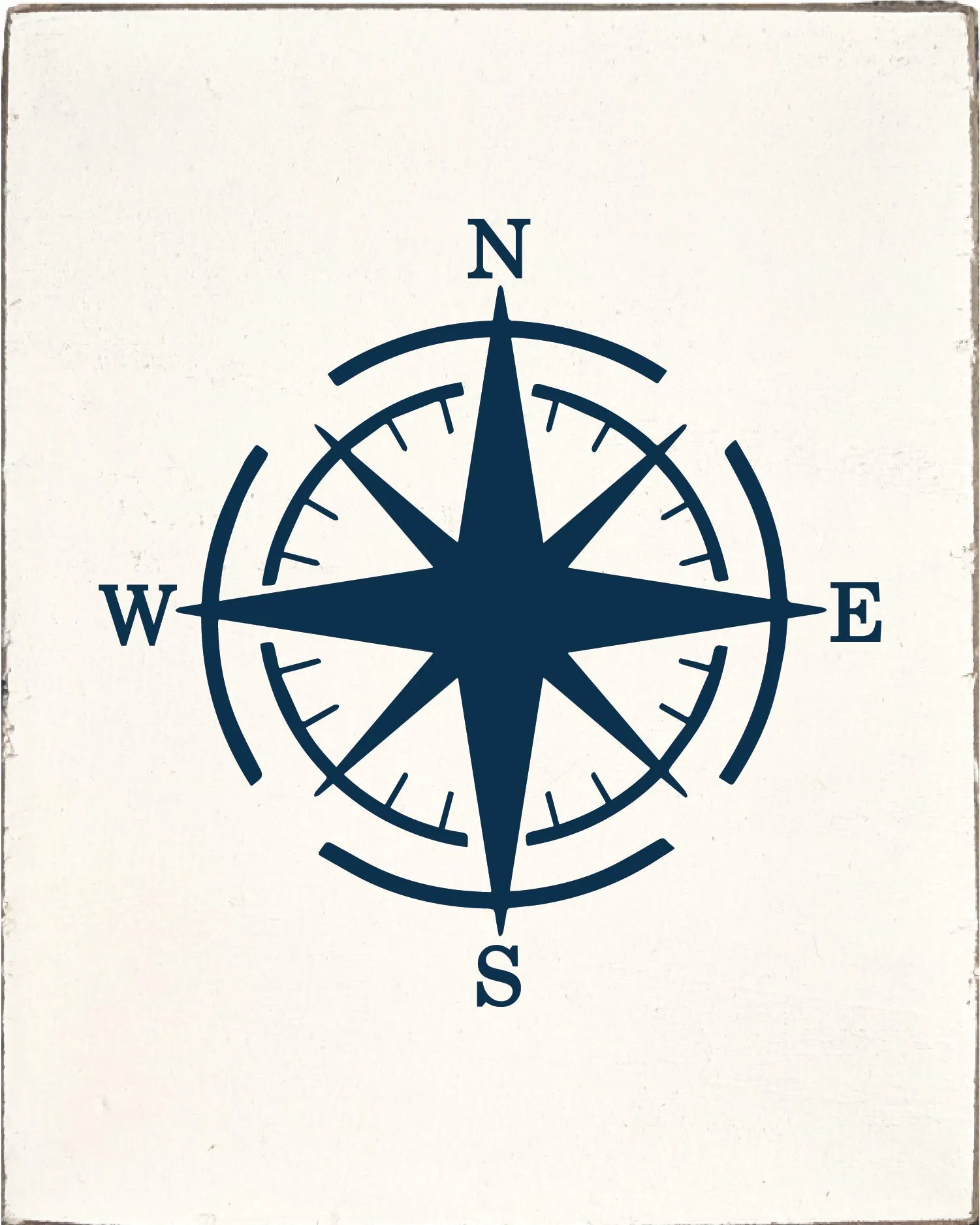 Navy Symbols Decorative Wooden Block
