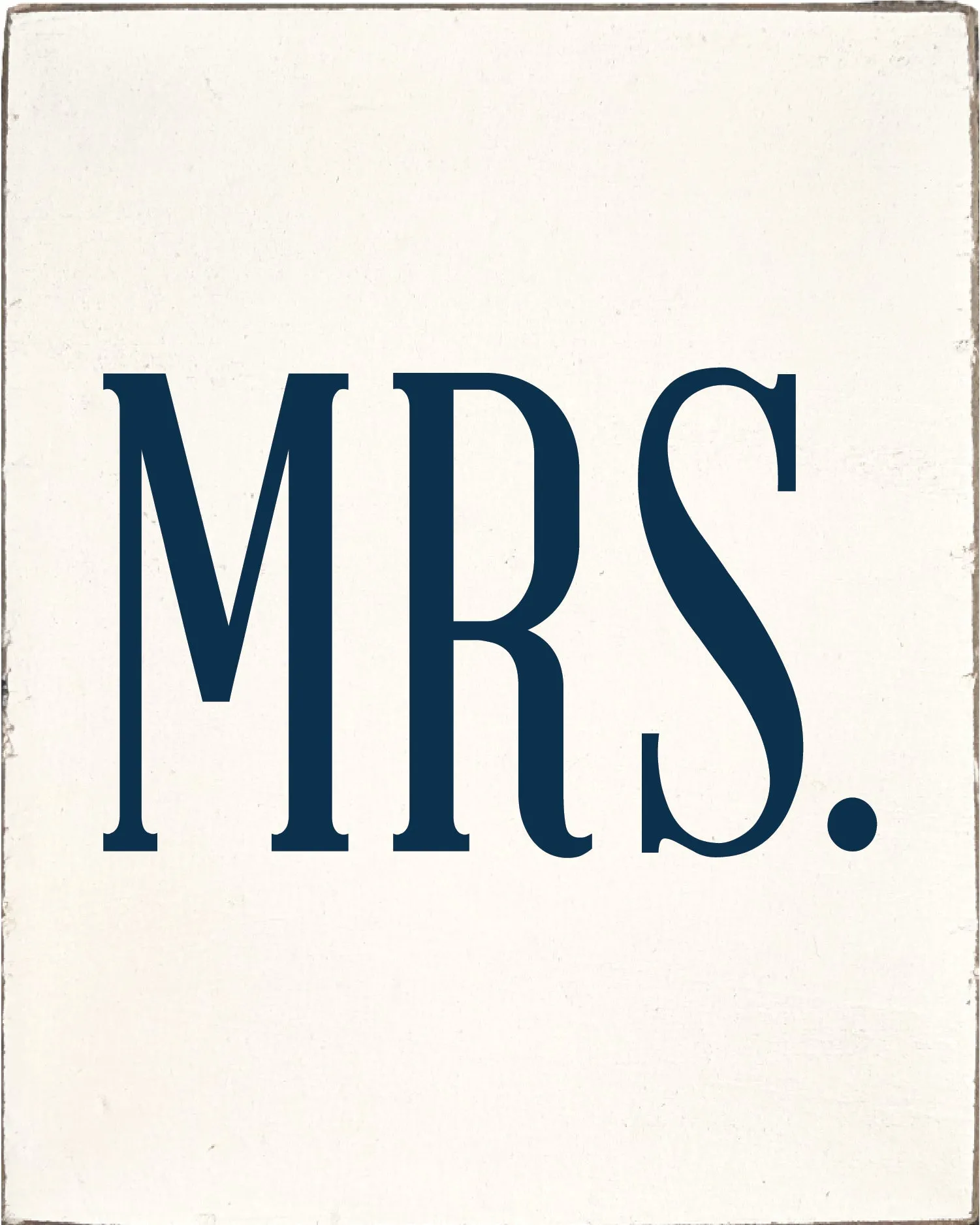 Navy Symbols Decorative Wooden Block
