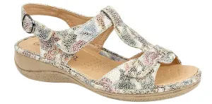 New Medallion Touch Fastening Sandal by Boulevard, Sz 6