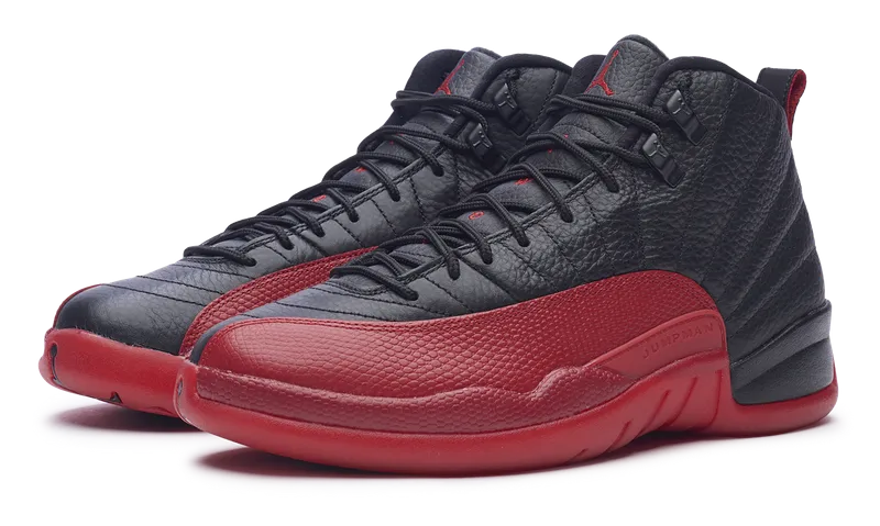 Nike Jordan 12 Retro Flu Game Black Red 2016 (130690-002) Men's Size 8
