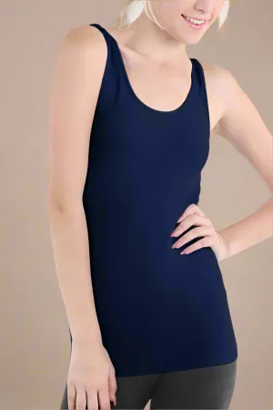 NIKIBIKI - Plain Jersey Tank Top - NAVY - One Size