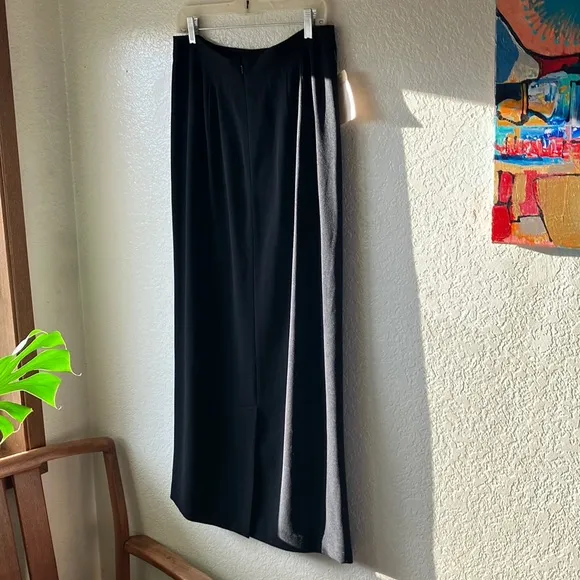 Nordstrom Preview Collection Y2K Black Lined Maxi Skirt women's 14