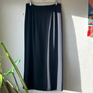 Nordstrom Preview Collection Y2K Black Lined Maxi Skirt women's 14