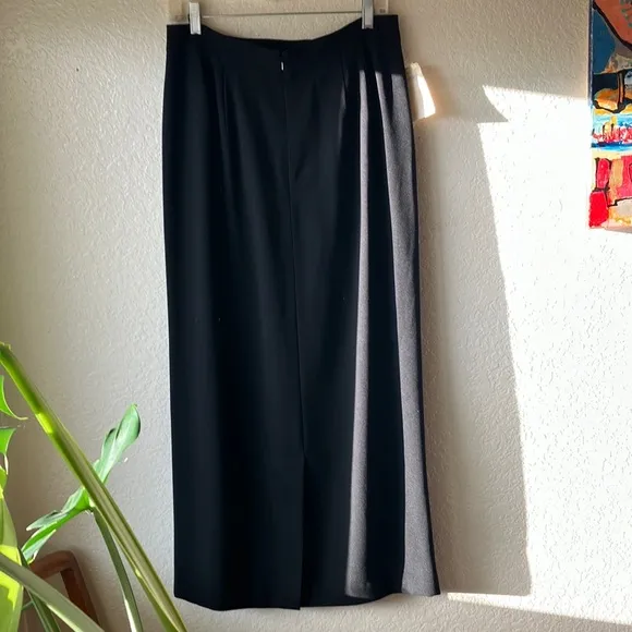 Nordstrom Preview Collection Y2K Black Lined Maxi Skirt women's 14