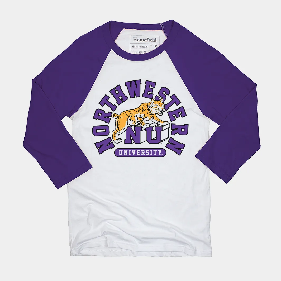 Northwestern Wildcats Baseball Tee