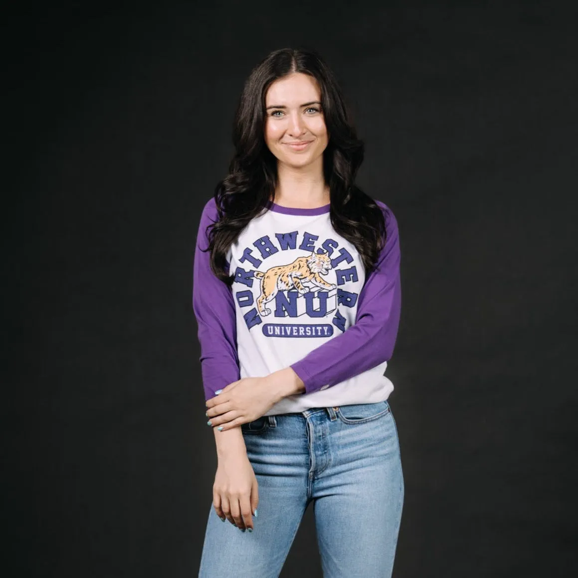 Northwestern Wildcats Baseball Tee