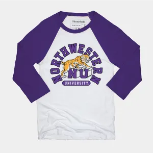 Northwestern Wildcats Baseball Tee