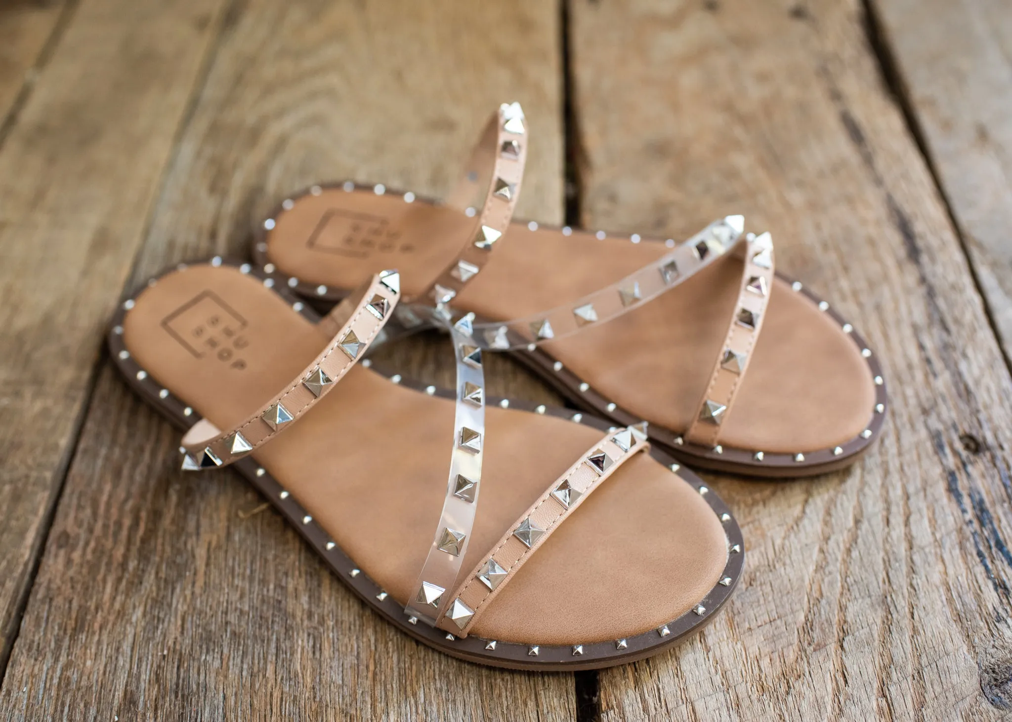 Nude Angle Strap Sandal