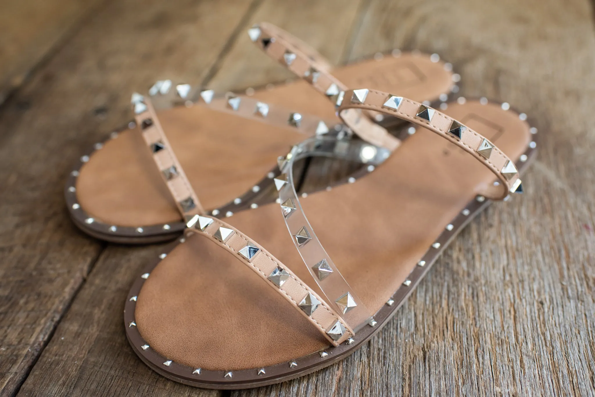 Nude Angle Strap Sandal