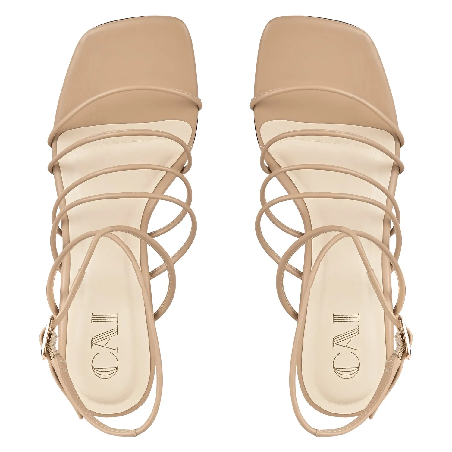 Nude Strappy Heels