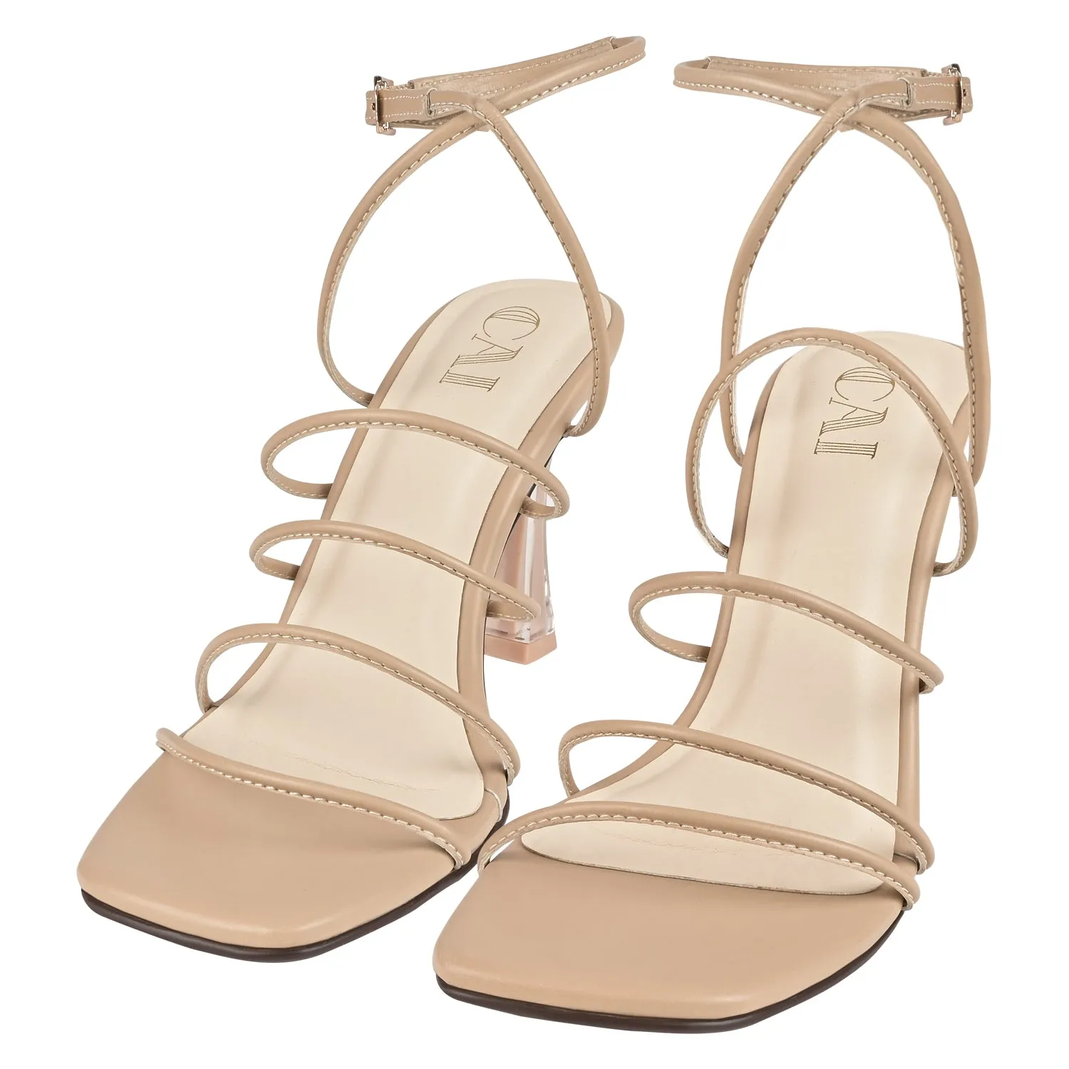Nude Strappy Heels