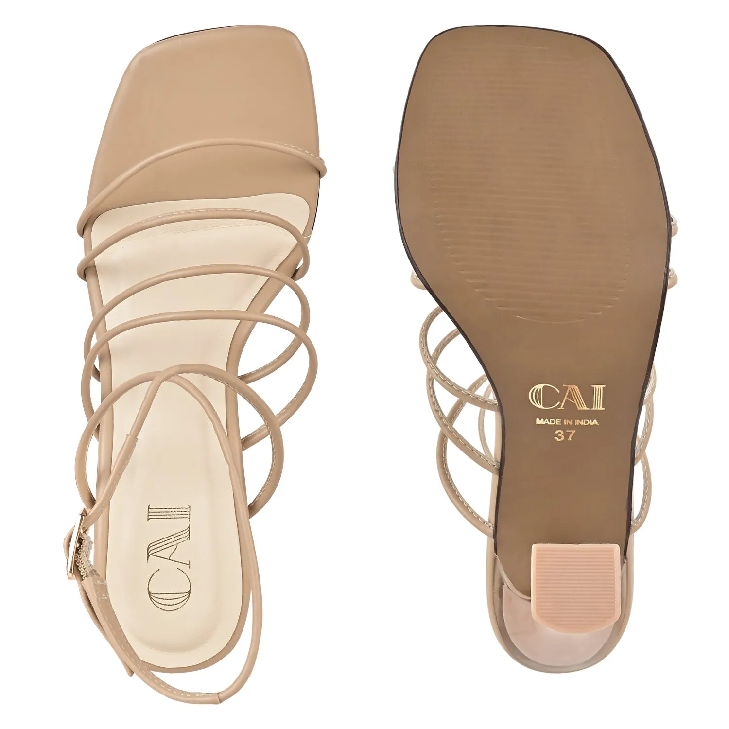 Nude Strappy Heels