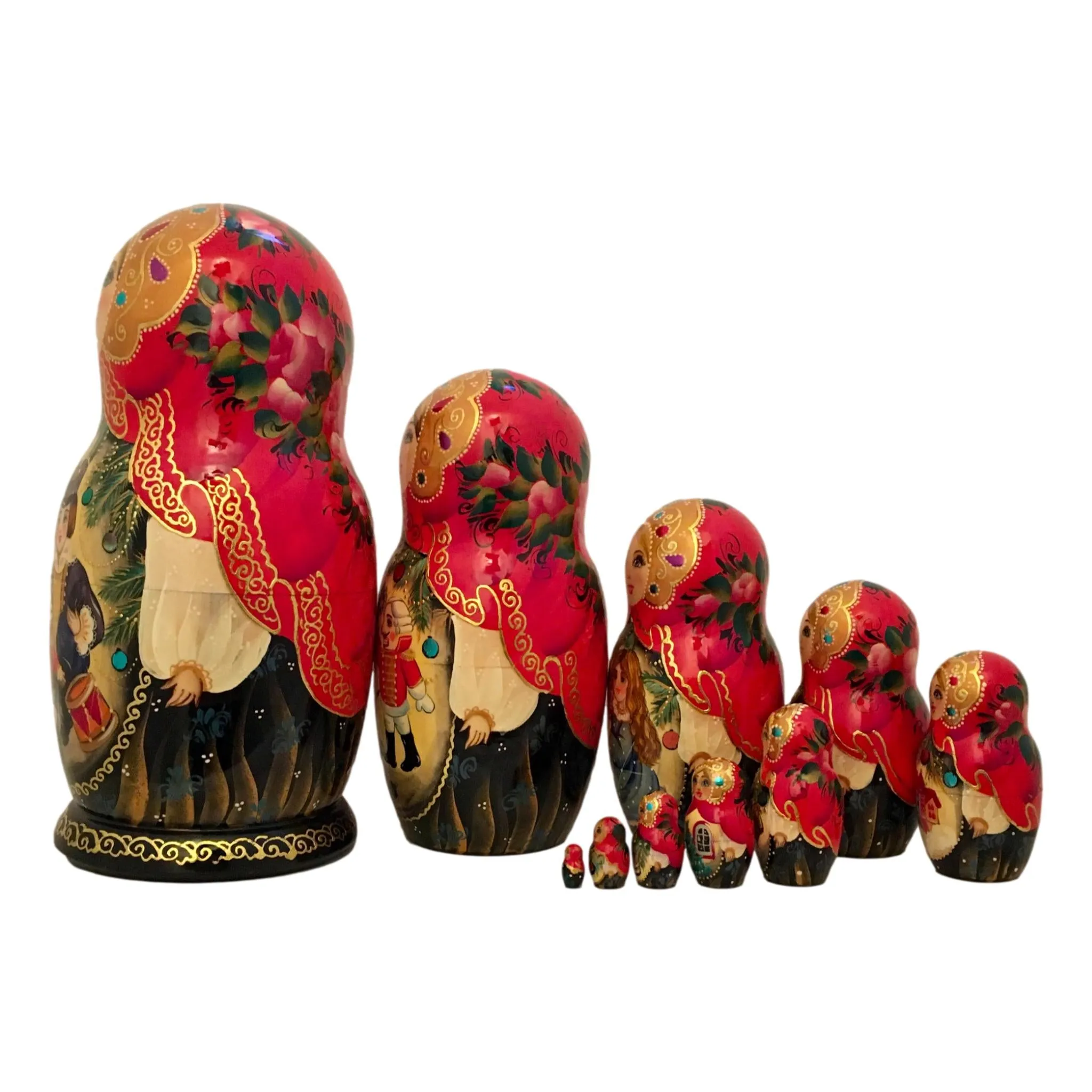 Nutcracker Russian Matryoshka 10 Pieces Set