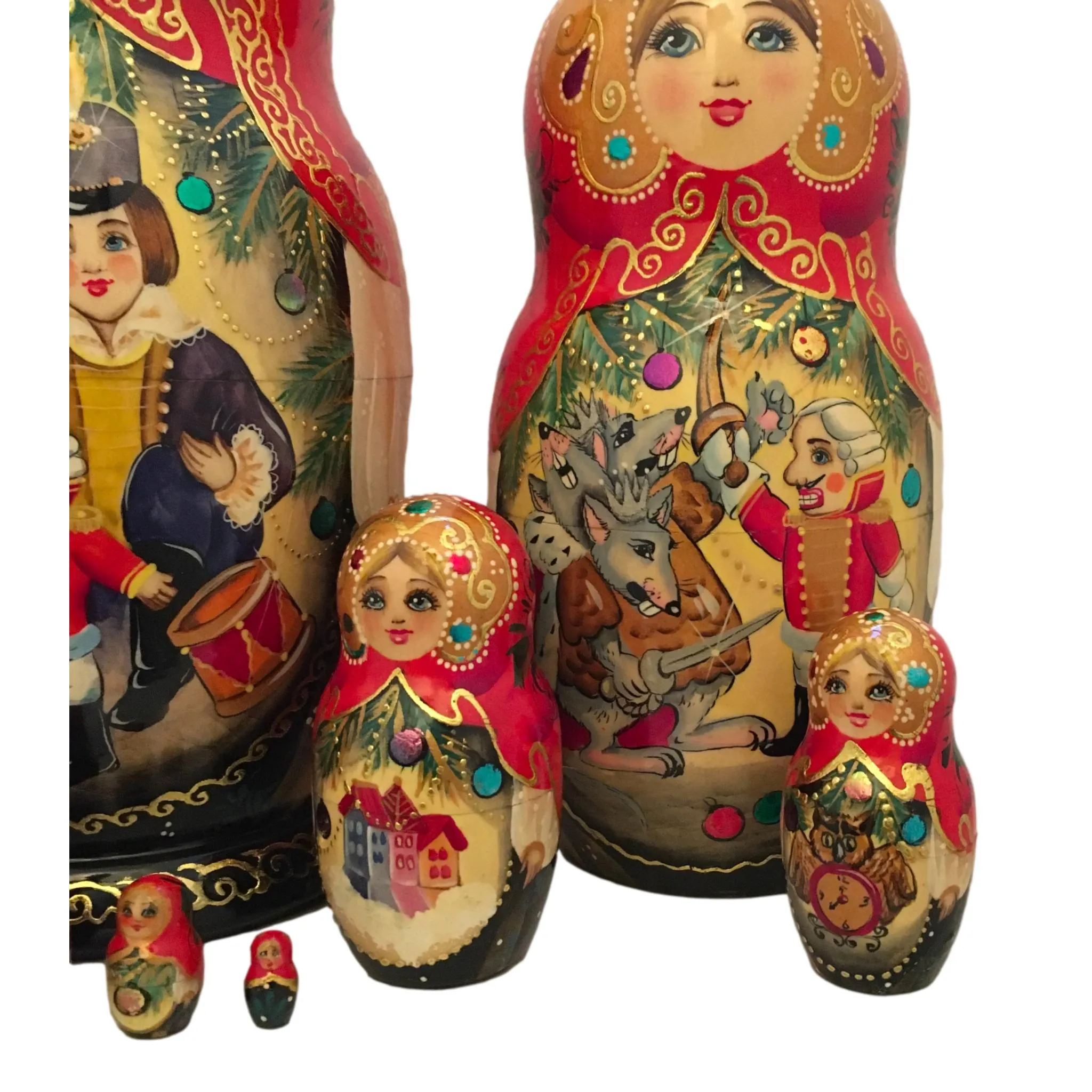 Nutcracker Russian Matryoshka 10 Pieces Set